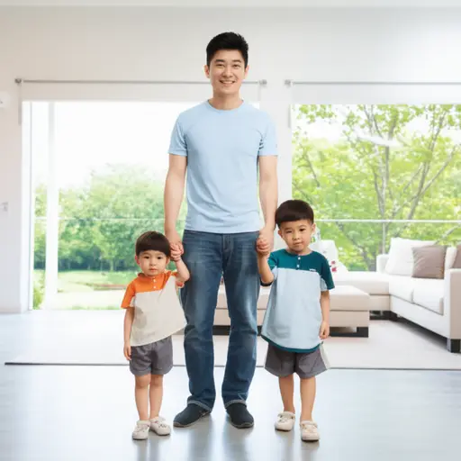 他婚姻幸福，有两个年幼的孩子。