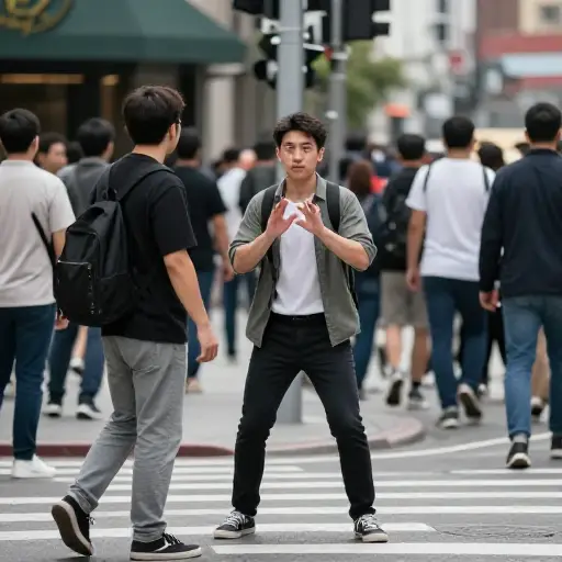 在陌生环境中，他对陌生人总是保持谨慎。