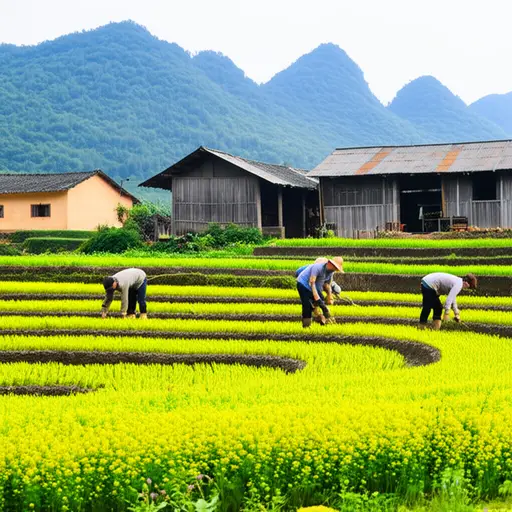 这些农民世代居住在这个小村庄，靠耕种为生。