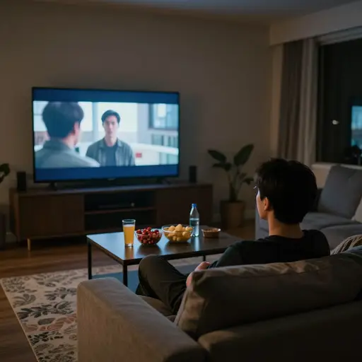 我有时喜欢看恐怖电影。