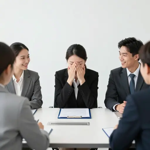 他在紧张的面试中一个恰如其分的笑话打破了冰冷的沉默。