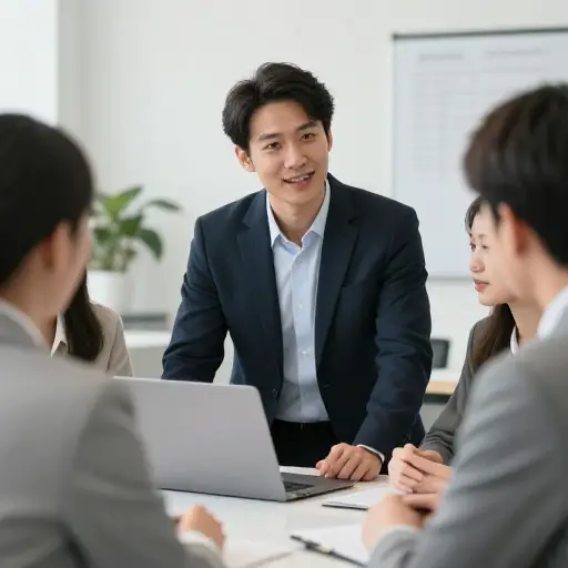 他在工作中很有魅力，因为他非常健谈。