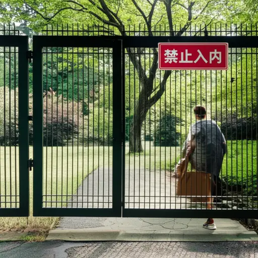 未经允许进入别人的花园是违法的。