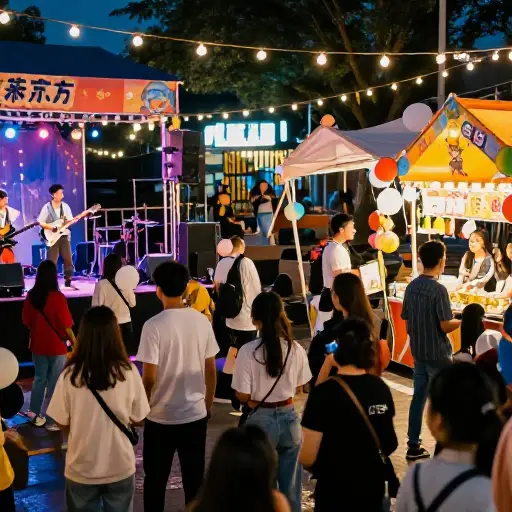 该节日为年轻人提供了多样化的娱乐选择。