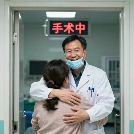 幸运的是，手术完全成功。