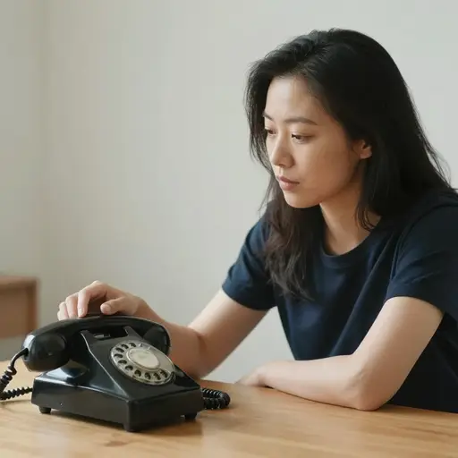 她不停地朝电话瞥去。