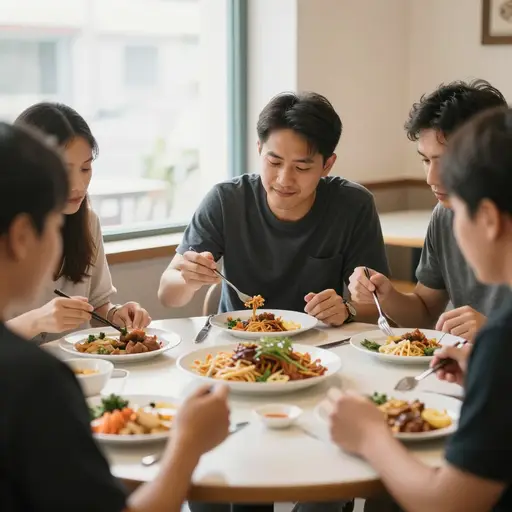 我喜欢这食物，尽管我的朋友们不喜欢。