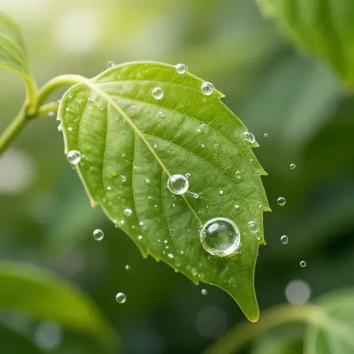 植物吸收二氧化碳。