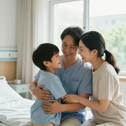 看到一个孩子完全康复的喜悦胜过任何其他感受。