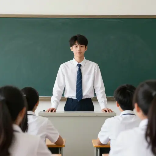 我是一名学生代表。