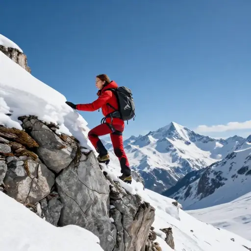 她是一位勇敢无畏的登山者。