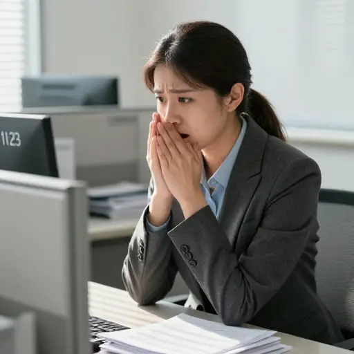 她对延误原因的解释相当含糊。