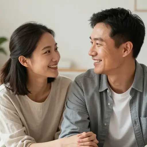 我爱我的丈夫。