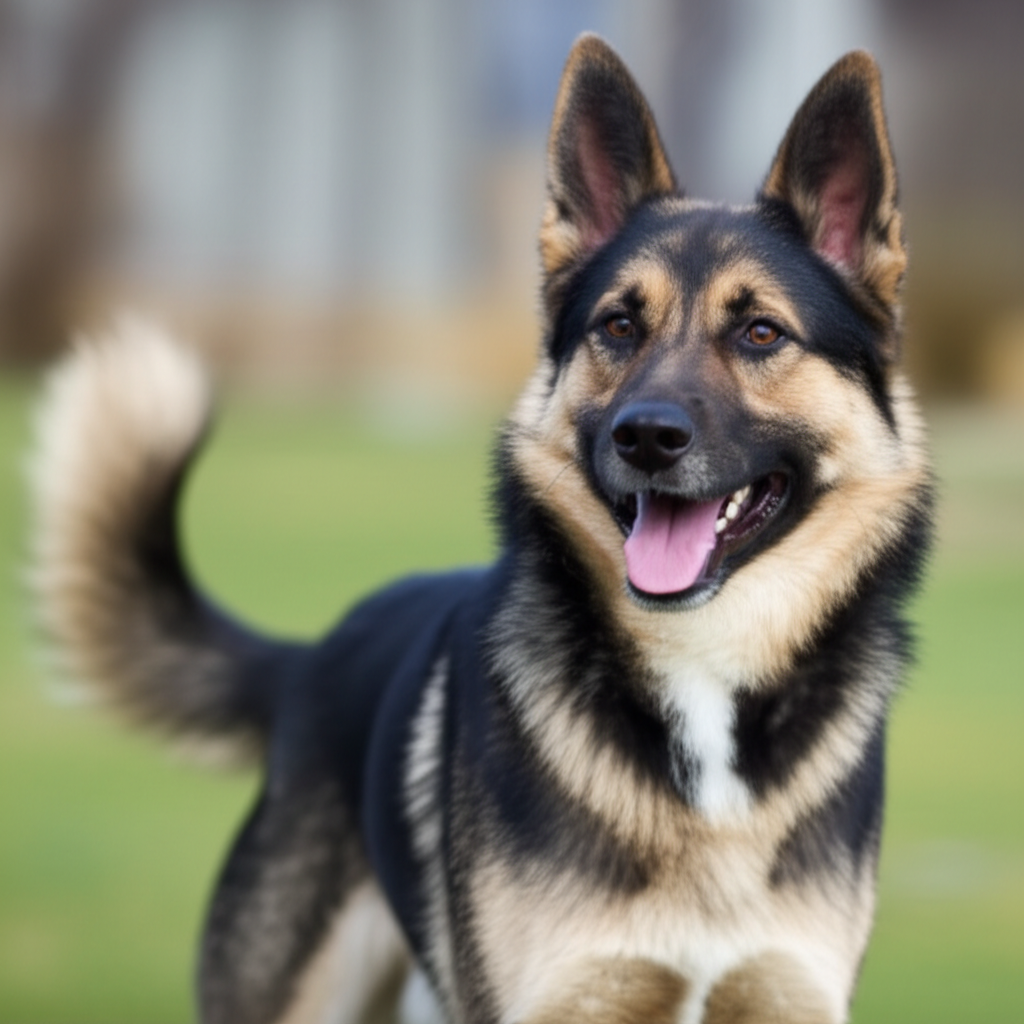这只狗的品种是德国牧羊犬。