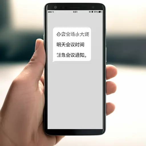 我收到了一条关于明天会议时间的工作消息。
