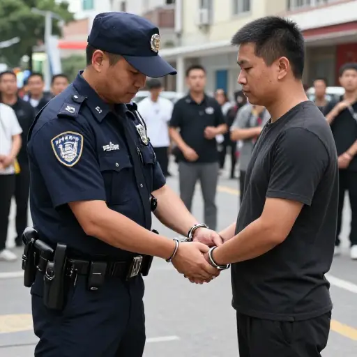 警官决定以扰乱治安罪逮捕那名男子。