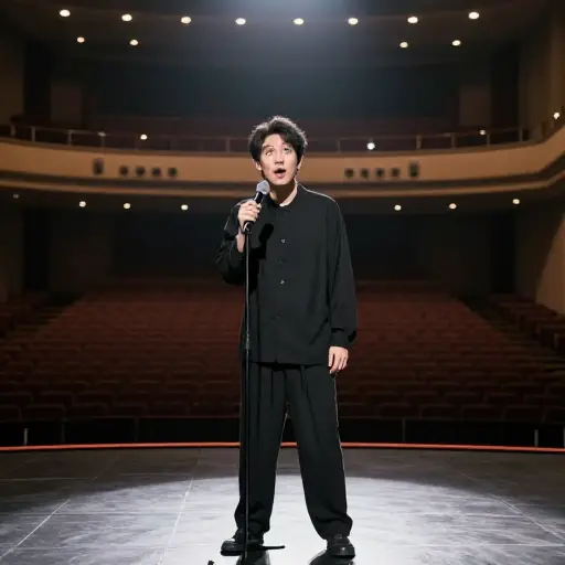 他的演讲突然结束，他离开了舞台。