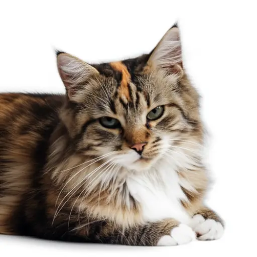 这个品种的猫以温顺的性格和柔软的毛发著称。