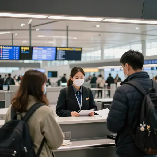 我将在办理登机手续的柜台与您会面。