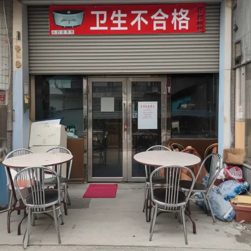 这家餐厅因卫生问题而声名狼藉。