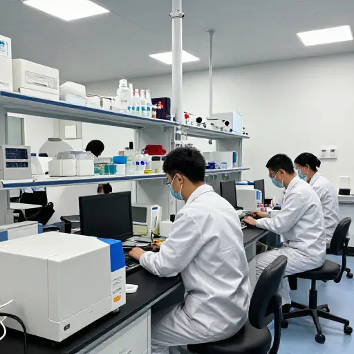 该研究实验室配备了最先进的仪器用于高级实验。