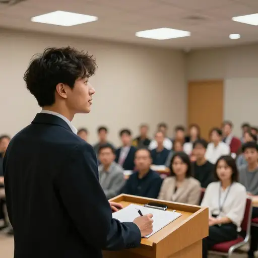 公开演讲可以帮助建立你的自信心。