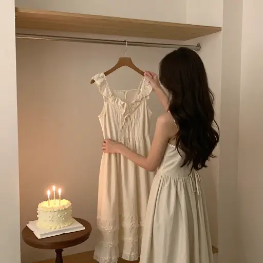 你应该给自己买件新衣服庆祝生日。