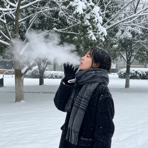 他穿得很暖和，因为外面很冷。