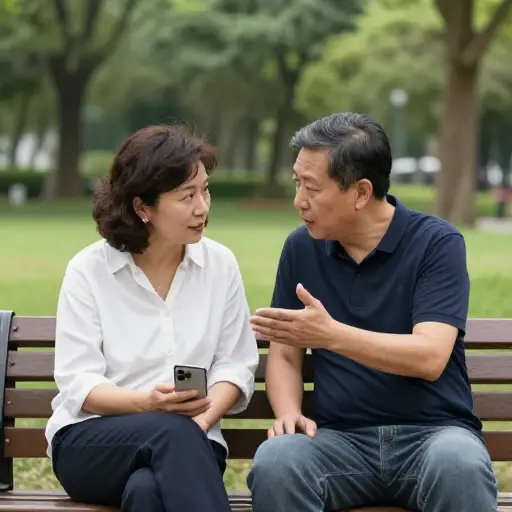 我问她新手机是在哪里买的。