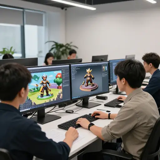 这家公司为电子游戏生产电子生成的图形。