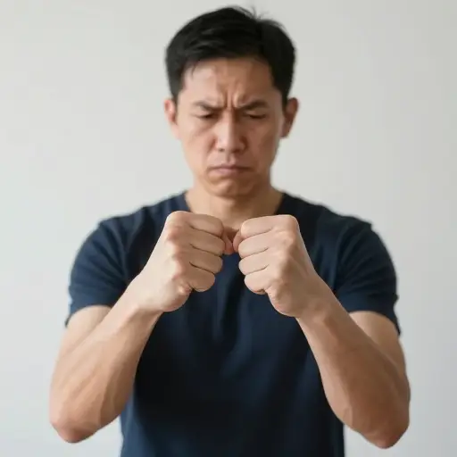 我不得不克制自己，不对他大喊大叫。