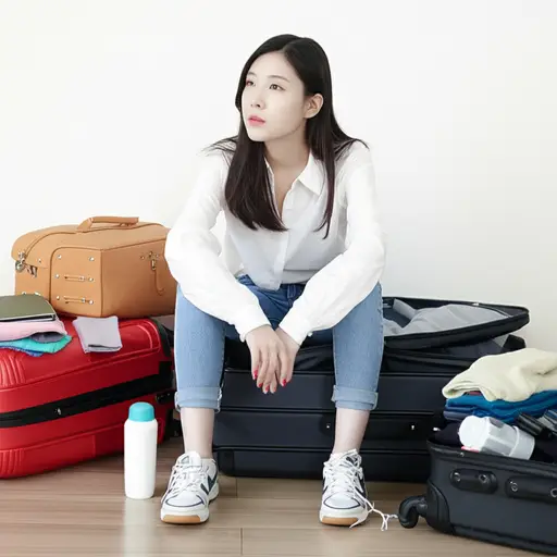 她似乎对这次旅行不太感兴趣。