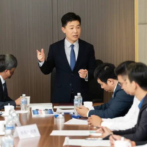 他在商界享有很高的声誉。