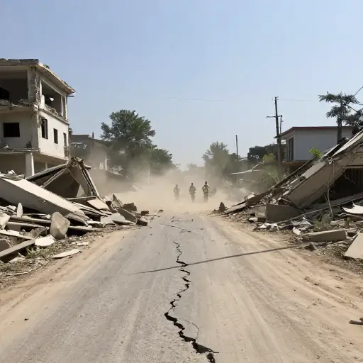 地震在整个地区造成了毁灭性的破坏。