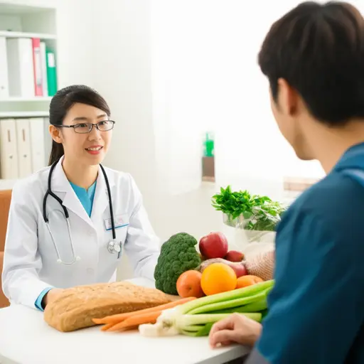 医生建议多吃纤维食物来保持结肠健康。