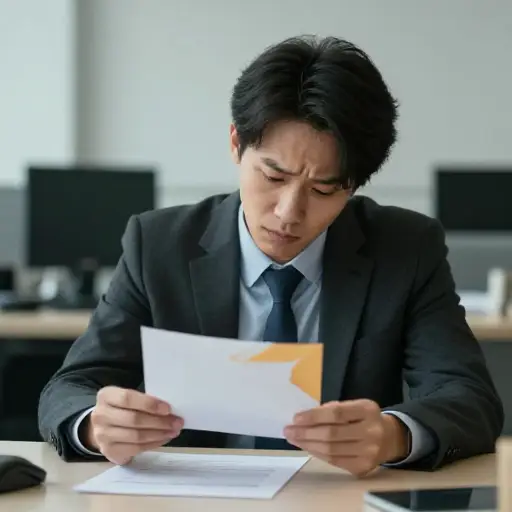 该员工收到了一封解雇信。