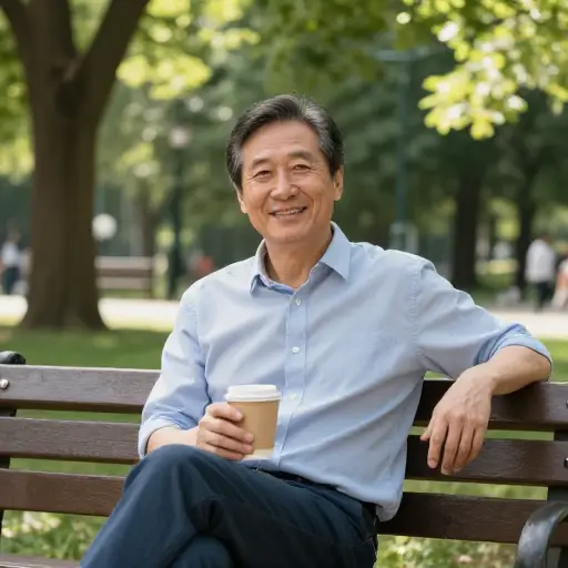 尽管失去了工作，他依然保持着豁达的态度。