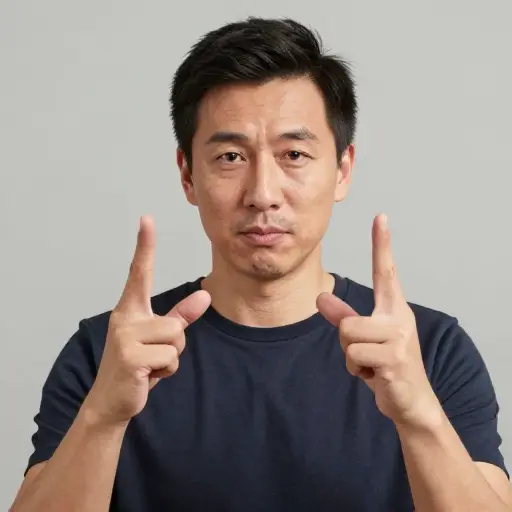 他手势的含义很清楚。