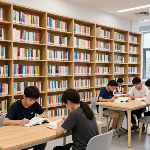 图书馆有一个专门的青少年文学区。
