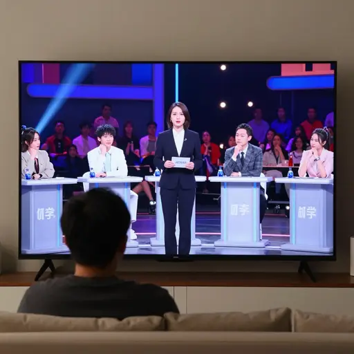 我喜欢在电视上看知识问答节目。