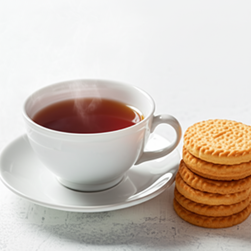茶和饼干是下午茶的完美搭配。