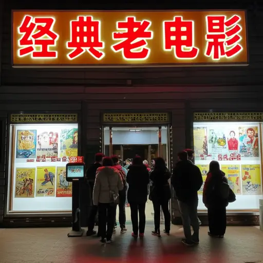 电影院今晚将放映一部经典老电影。