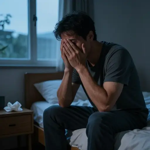 在最后的告别之后，他回到家哭了几个小时。