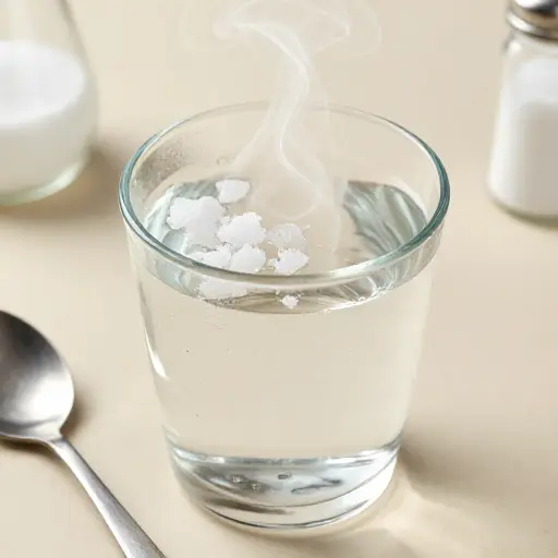 盐很容易溶解在温水中。