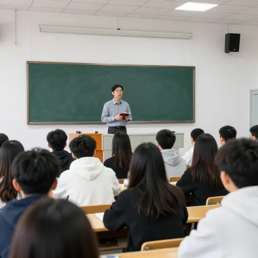 新来的教授，学生们都很敬重，明天要做一场讲座。