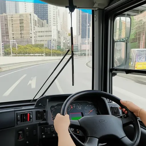 公交车司机每天沿着相同的路线行驶。