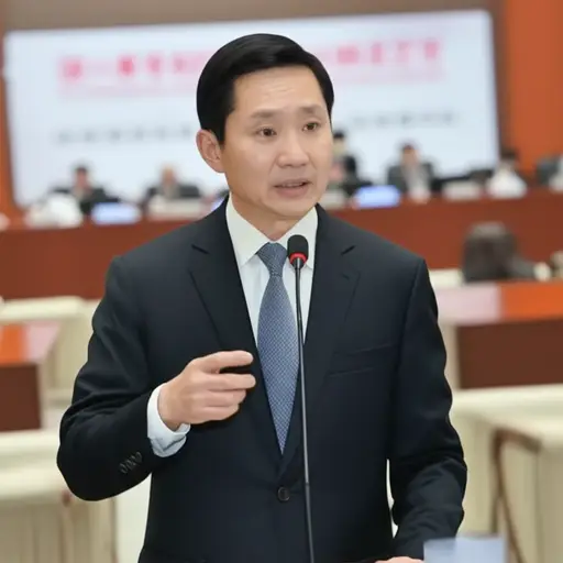 记者问他是否支持这个提案时，他只是含糊其辞。