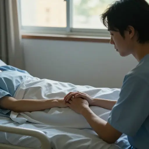 这有时可以减轻看着你爱的人离世的负担。