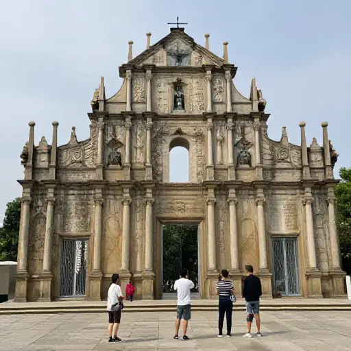 我们参观了一座美丽的古老建筑。