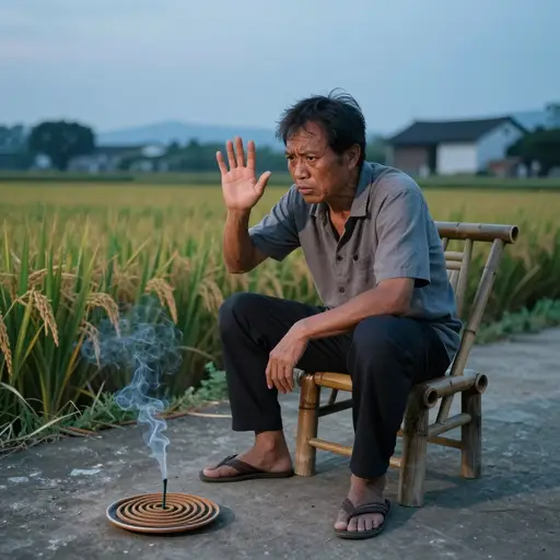 乡村里有很多蚊子。